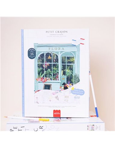Petit Crayon Façades - Flora - coffret coloriage au numéro - La petite épicerie