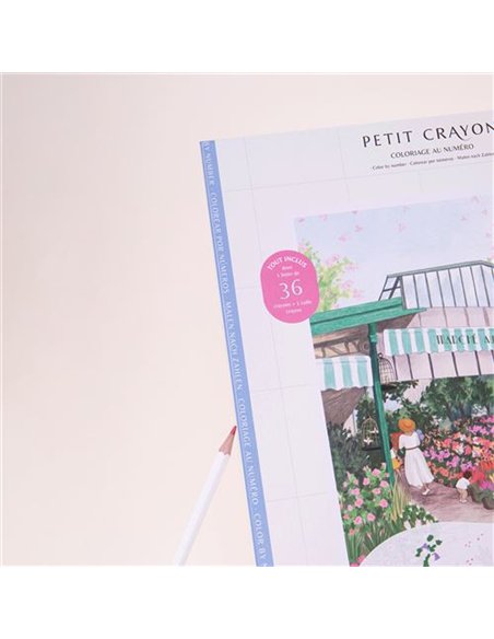 Petit Crayon Façades - La Saison Des Fleurs - coffret coloriage au numéro - La petite épicerie