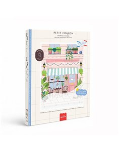 Petit Crayon Façades - Morning Spot - coffret coloriage au numéro - La petite épicerie
