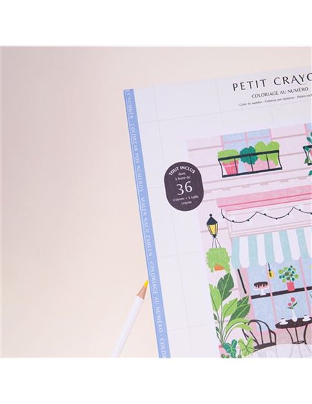 Petit Crayon Façades - Morning Spot - coffret coloriage au numéro - La petite épicerie