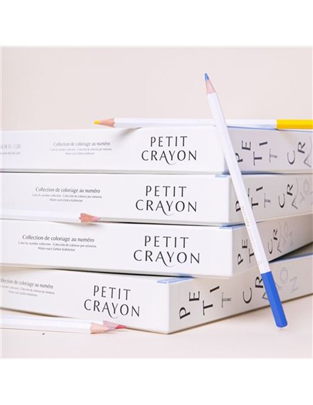 Petit Crayon Façades - Place Aux Fleurs - coffret coloriage au numéro - La petite épicerie