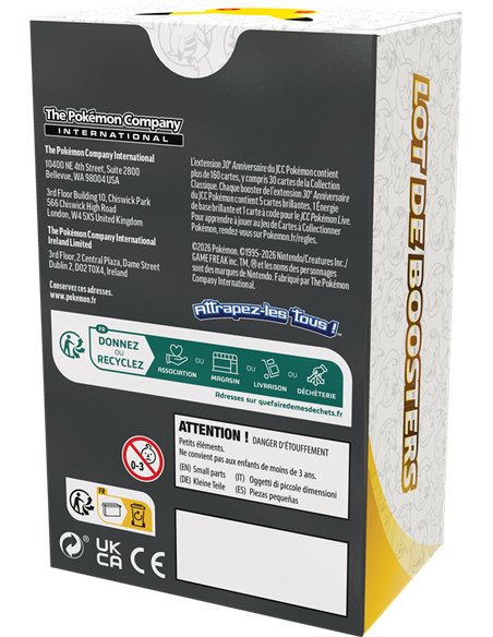 Pokémon 30 ANS : Bundle - 6 boosters