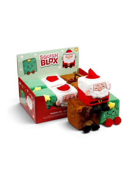 Jouet Peluche à mémoire de forme - Squish Blox Jingle Bunch Noël (Grand)