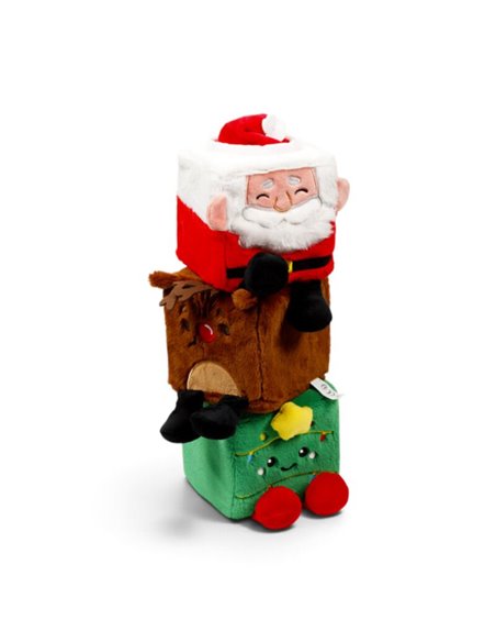 Jouet Peluche à mémoire de forme - Squish Blox Jingle Bunch Noël (Grand)