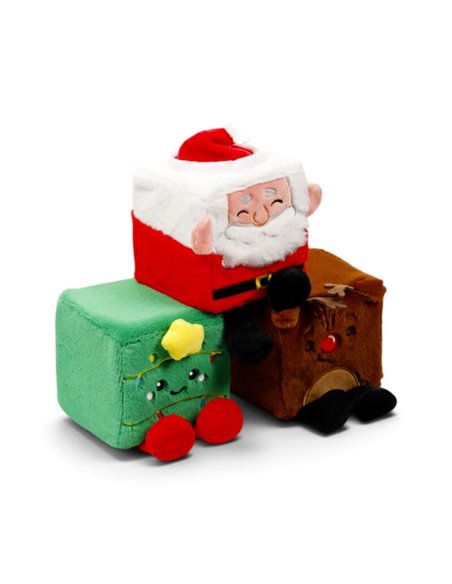 Jouet Peluche à mémoire de forme - Squish Blox Jingle Bunch Noël (Grand)