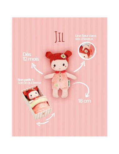 Petite poupée en tissu Jil - 18 cm - Lilliputiens