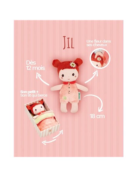 Petite poupée en tissu Jil - 18 cm - Lilliputiens