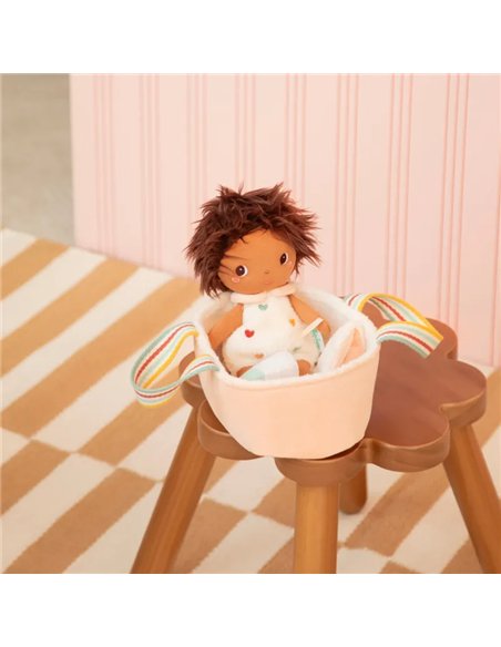 Poupée en tissu Misha et son couffin - 21 cm - Lilliputiens