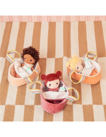 Poupée en tissu Méla et son couffin - 21 cm - Lilliputiens