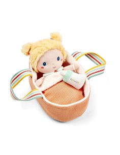 Poupée en tissu Méla et son couffin - 21 cm - Lilliputiens
