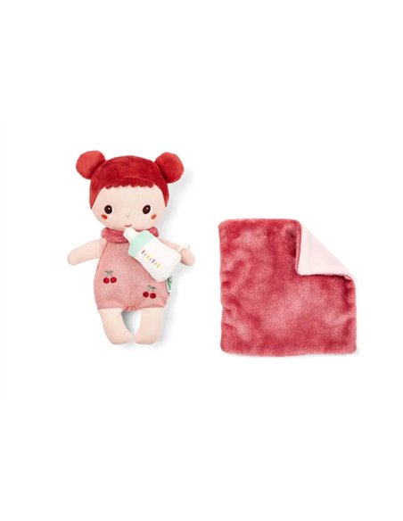 Poupée en tissu Mio et son couffin - 21 cm - Lilliputiens