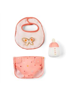 Set 3 accessoires roses pour poupons 30 ou 36 cm - Lilliputiens
