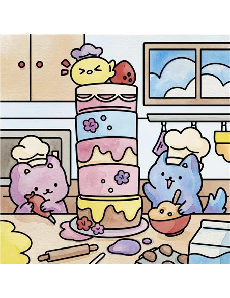 Peinture Cosy Painting - Sweet Moments with Friends - Janod