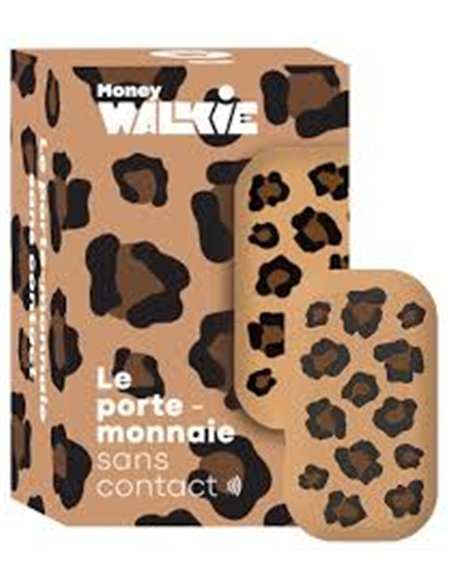 Money walkie - porte monnaie sans contact léopard