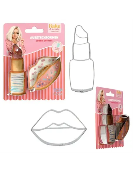 TOPModel Emporte-pièces rouge à lèvres BAKE AND CREATE