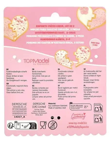 TOPModel Emporte-pièce coeur BAKE AND CREATE