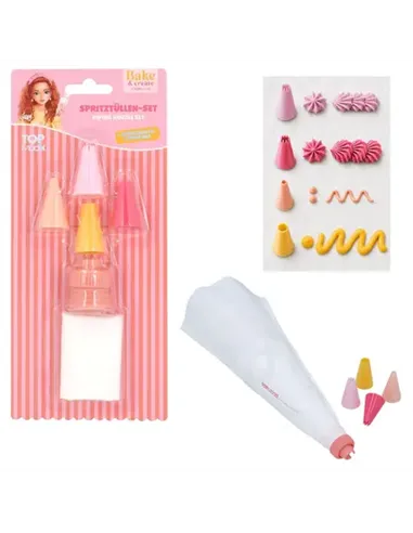 TOPModel Set de douilles avec poche à douille incluse BAKE AND CREATE