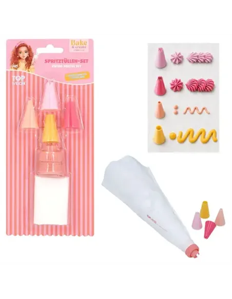 TOPModel Set de douilles avec poche à douille incluse BAKE AND CREATE