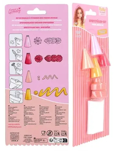 TOPModel Set de douilles avec poche à douille incluse BAKE AND CREATE
