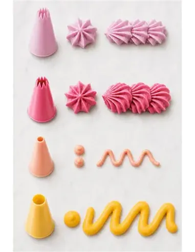 TOPModel Set de douilles avec poche à douille incluse BAKE AND CREATE