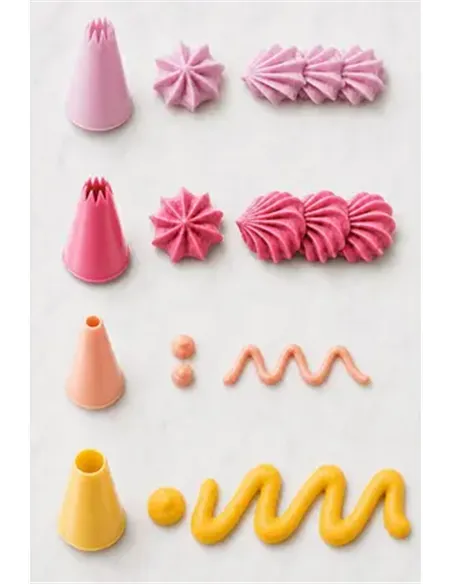 TOPModel Set de douilles avec poche à douille incluse BAKE AND CREATE