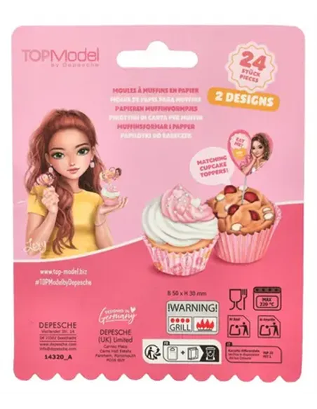 TOPModel Moules à muffins en papier BAKE AND CREATE