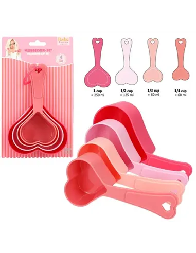 TOPModel Set verres doseurs coeurs BAKE AND CREATE