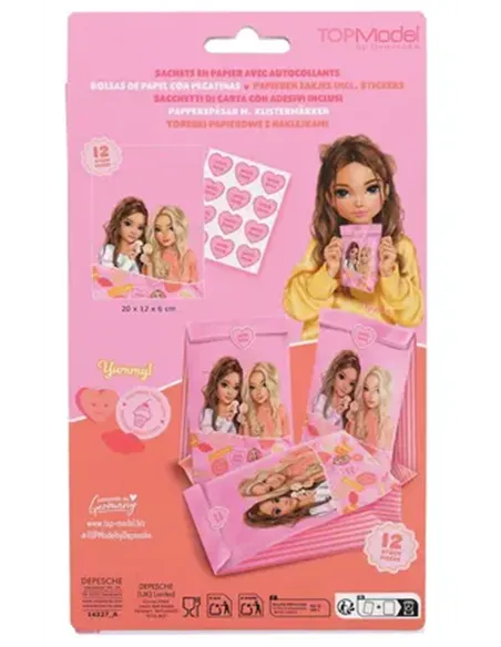 TOPModel Sachets avec autocollants BAKE AND CREATE