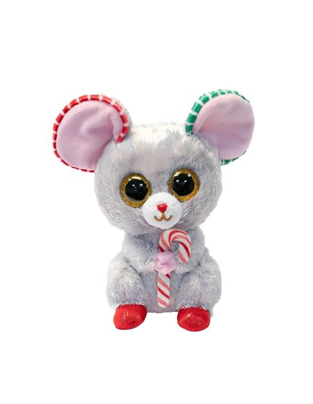 BEANIE BABIE SMALL - GOUDA SOURIS noël - TY