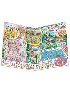 CHERCHE ET TROUVE GÉANT - MINI MONDES COSY - Auzou 2