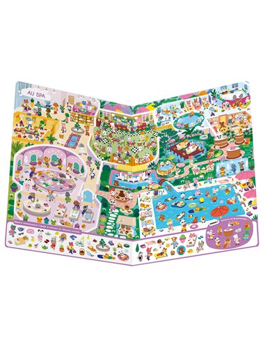 CHERCHE ET TROUVE GÉANT - MINI MONDES COSY - Auzou