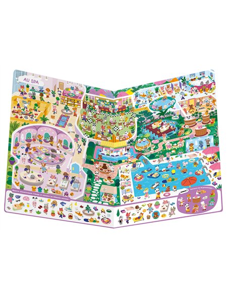 CHERCHE ET TROUVE GÉANT - MINI MONDES COSY - Auzou