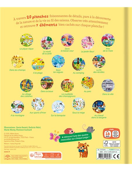 MES 20 CHERCHE ET TROUVE DES TOUT-PETITS - VIVE LES SAISONS !