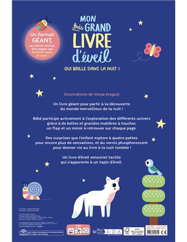 MON TRÈS GRAND LIVRE D'ÉVEIL QUI BRILLE DANS LE NOIR !