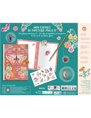 MON COFFRET DE PAPETERIE PAILLETÉ - Auzou