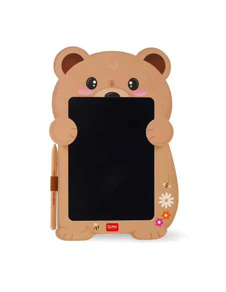 Ardoise Portable LCD en Carton - Teddy Bear - Magic Sketch Board - Legami