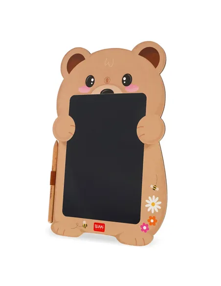 Ardoise Portable LCD en Carton - Teddy Bear - Magic Sketch Board - Legami