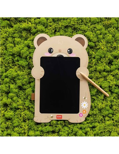 Ardoise Portable LCD en Carton - Teddy Bear - Magic Sketch Board - Legami