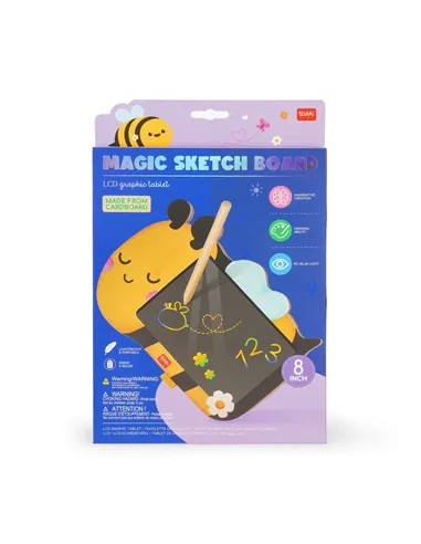 Ardoise Portable LCD en Carton - Bee - Magic Sketch Board - Legami