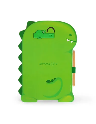 Ardoise Portable LCD en Carton - Dinosaure - Magic Sketch Board - Legami