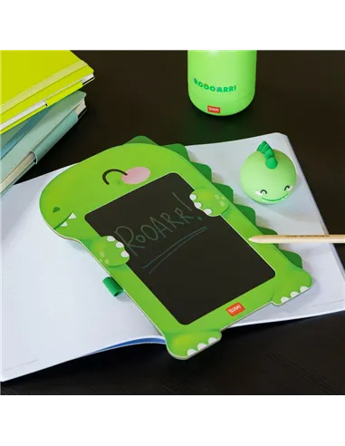 Ardoise Portable LCD en Carton - Dinosaure - Magic Sketch Board - Legami