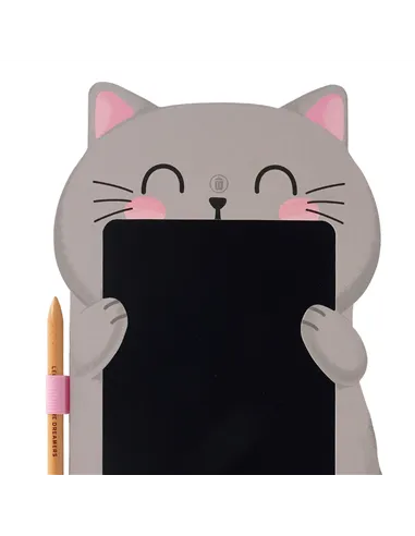 Ardoise Portable LCD en Carton - Kitty - Magic Sketch Board - Legami