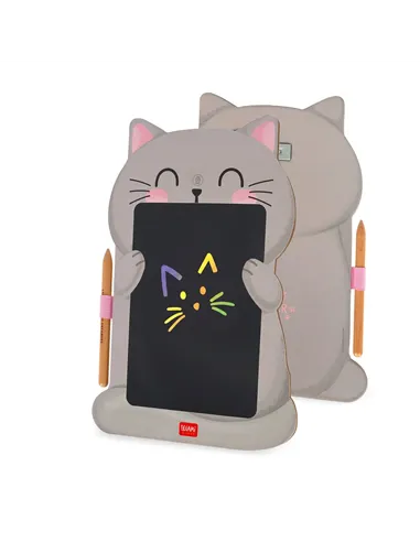 Ardoise Portable LCD en Carton - Kitty - Magic Sketch Board - Legami