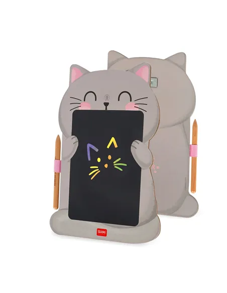 Ardoise Portable LCD en Carton - Kitty - Magic Sketch Board - Legami