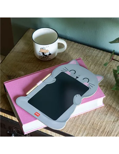 Ardoise Portable LCD en Carton - Kitty - Magic Sketch Board - Legami