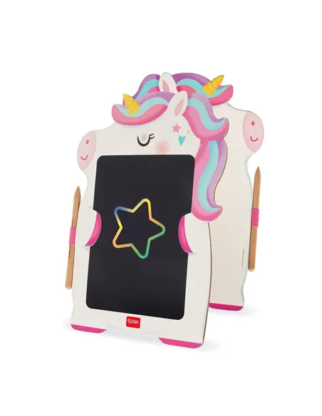 Ardoise Portable LCD en Carton - Unicorn - Magic Sketch Board - Legami