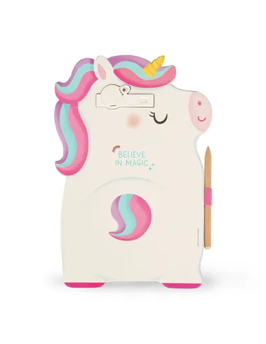 Ardoise Portable LCD en Carton - Unicorn - Magic Sketch Board - Legami