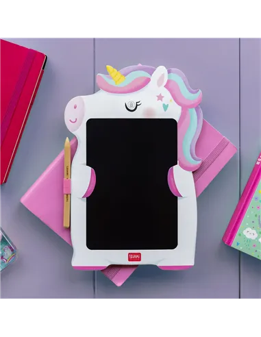 Ardoise Portable LCD en Carton - Unicorn - Magic Sketch Board - Legami