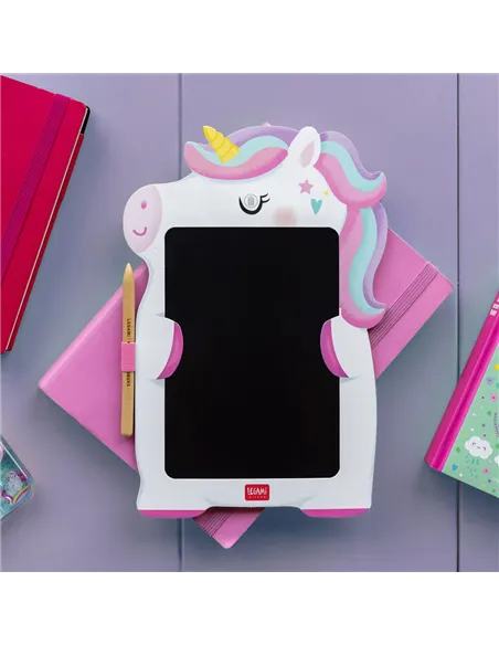 Ardoise Portable LCD en Carton - Unicorn - Magic Sketch Board - Legami