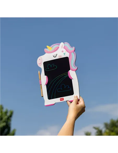 Ardoise Portable LCD en Carton - Unicorn - Magic Sketch Board - Legami